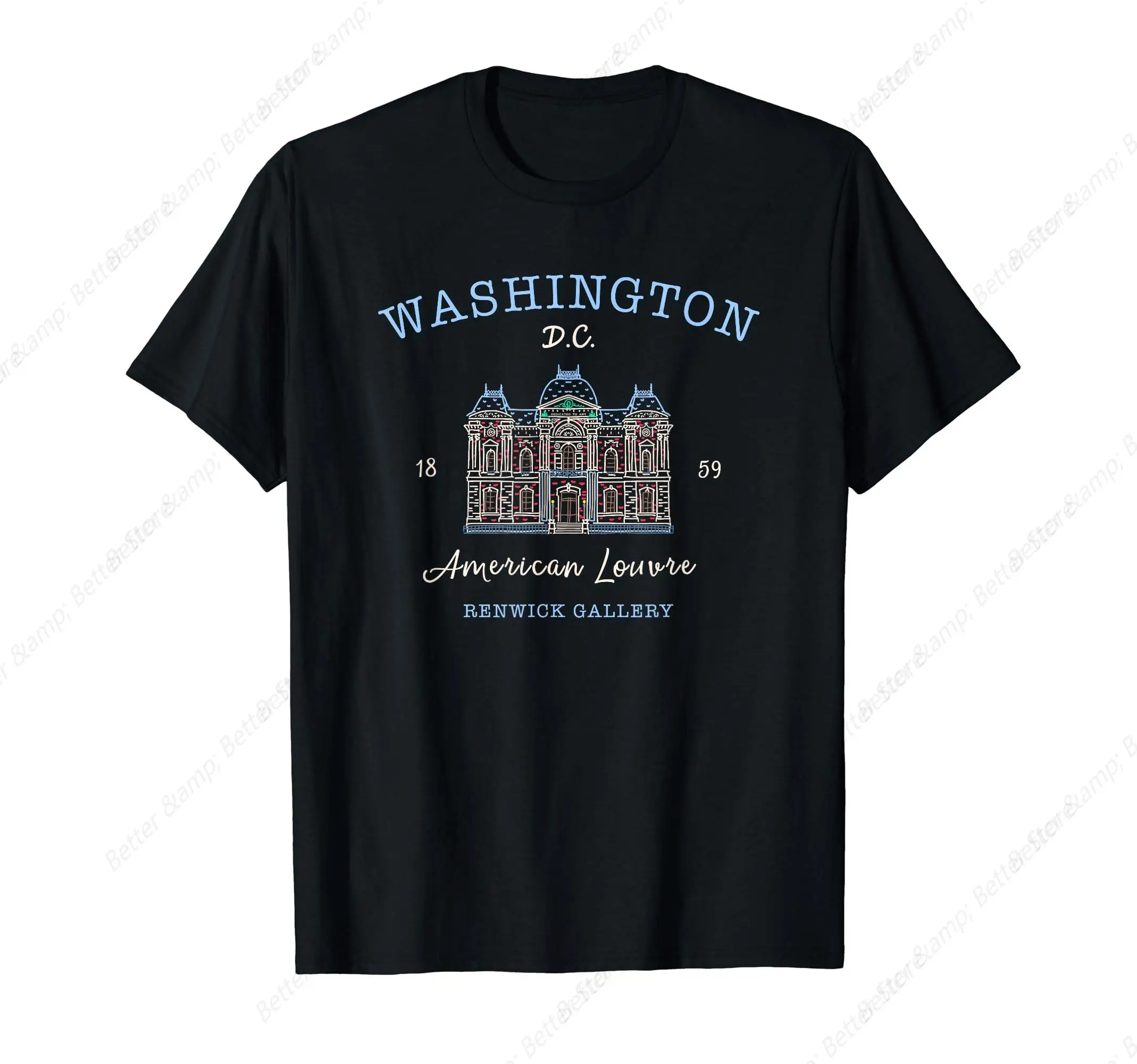 Washington D.C., American Louvre, landmark, hand drawing T-Shirt