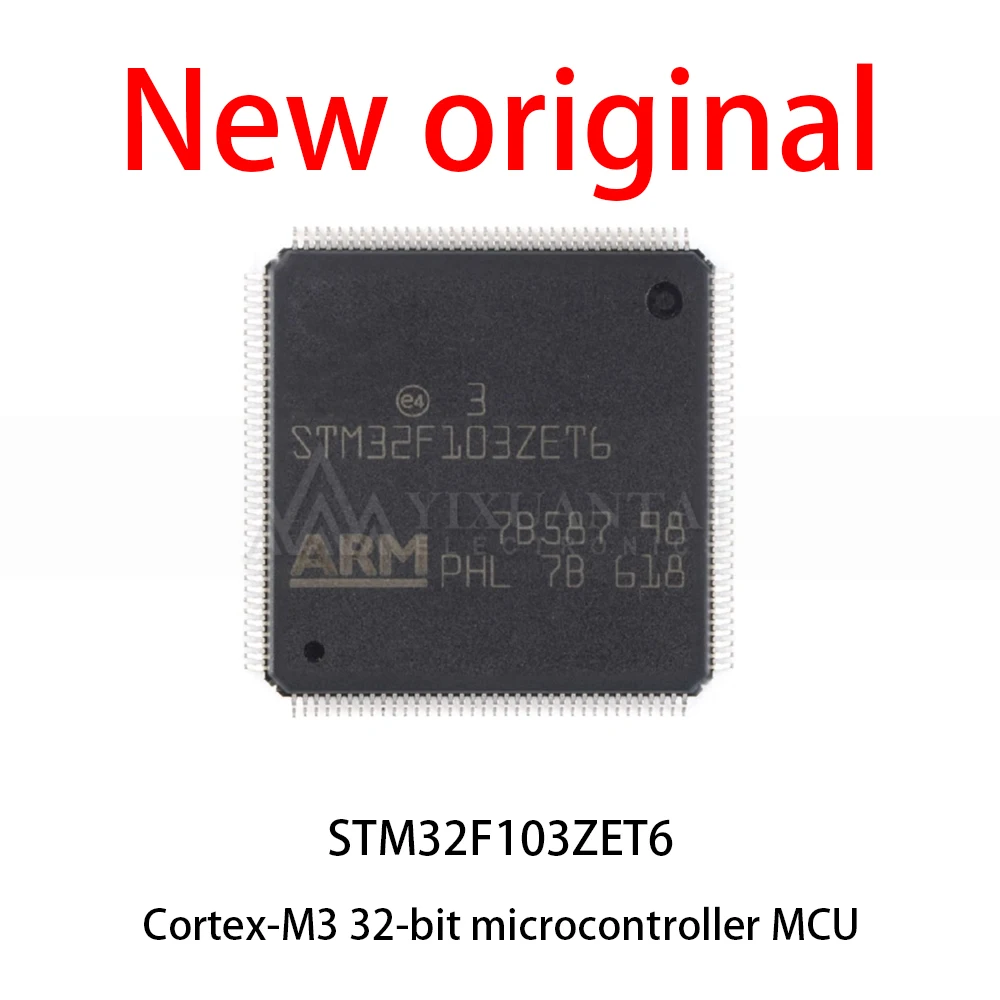 (5-20Piece) New original STM32F103ZET6 STM32F103 LQFP-144 ARM Cortex-M3 32-bit microcontroller MCU ﻿