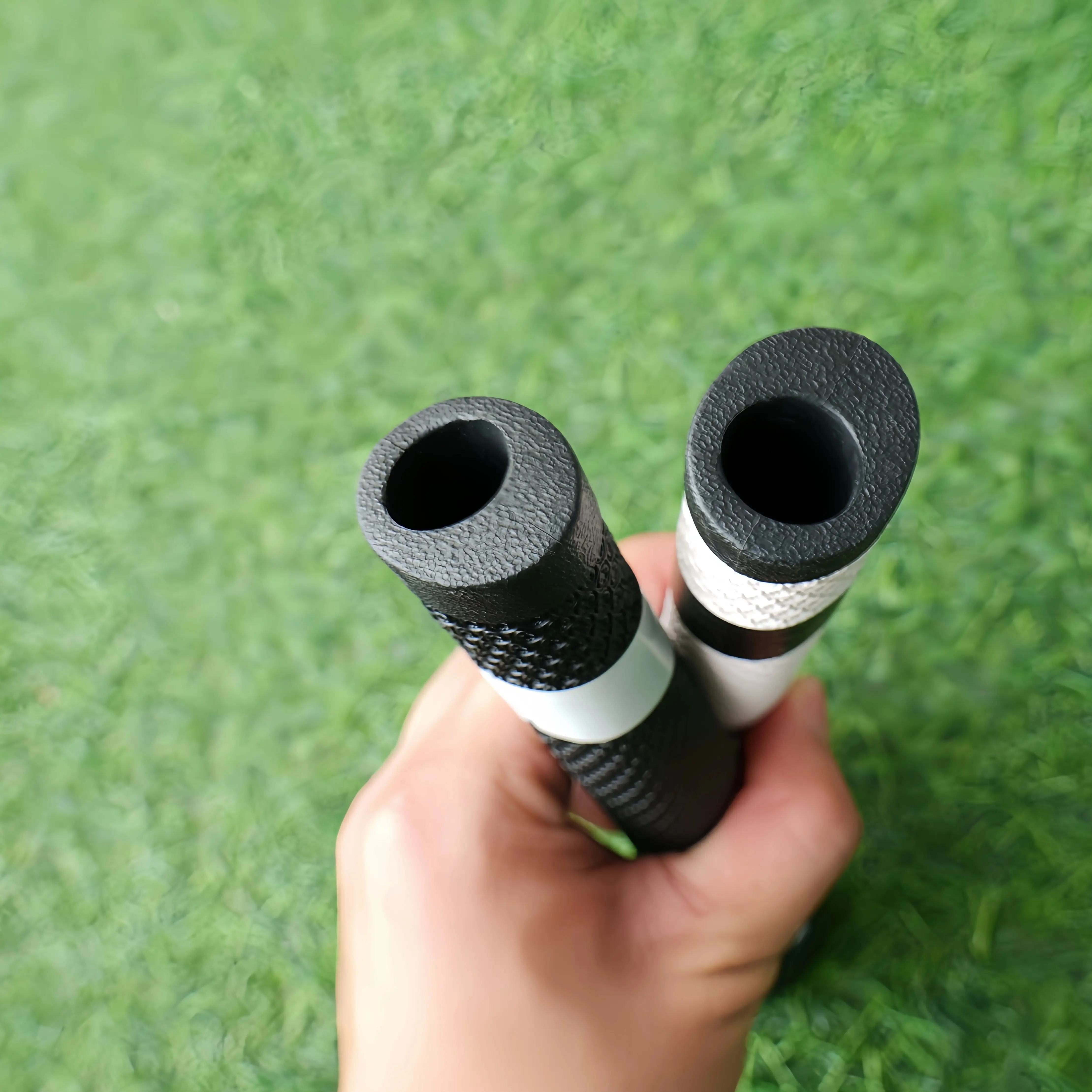 Golf Putter Grip 2° Offset Hole Design Classic Black White Color Honeycomb Anti-Slip Texture PU Material Soft Comfortable Shock view 6