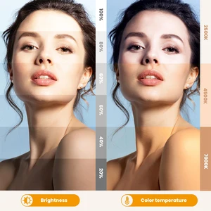 Đèn chiếu sáng Đèn LED di động để chụp ảnh trên máy ảnh 2500K-7000K Bicolor Cool Shoe DSLR Máy quay phim GoPro Vlog Filling 10 Ánh sáng bán hàng chính GoPro - 3