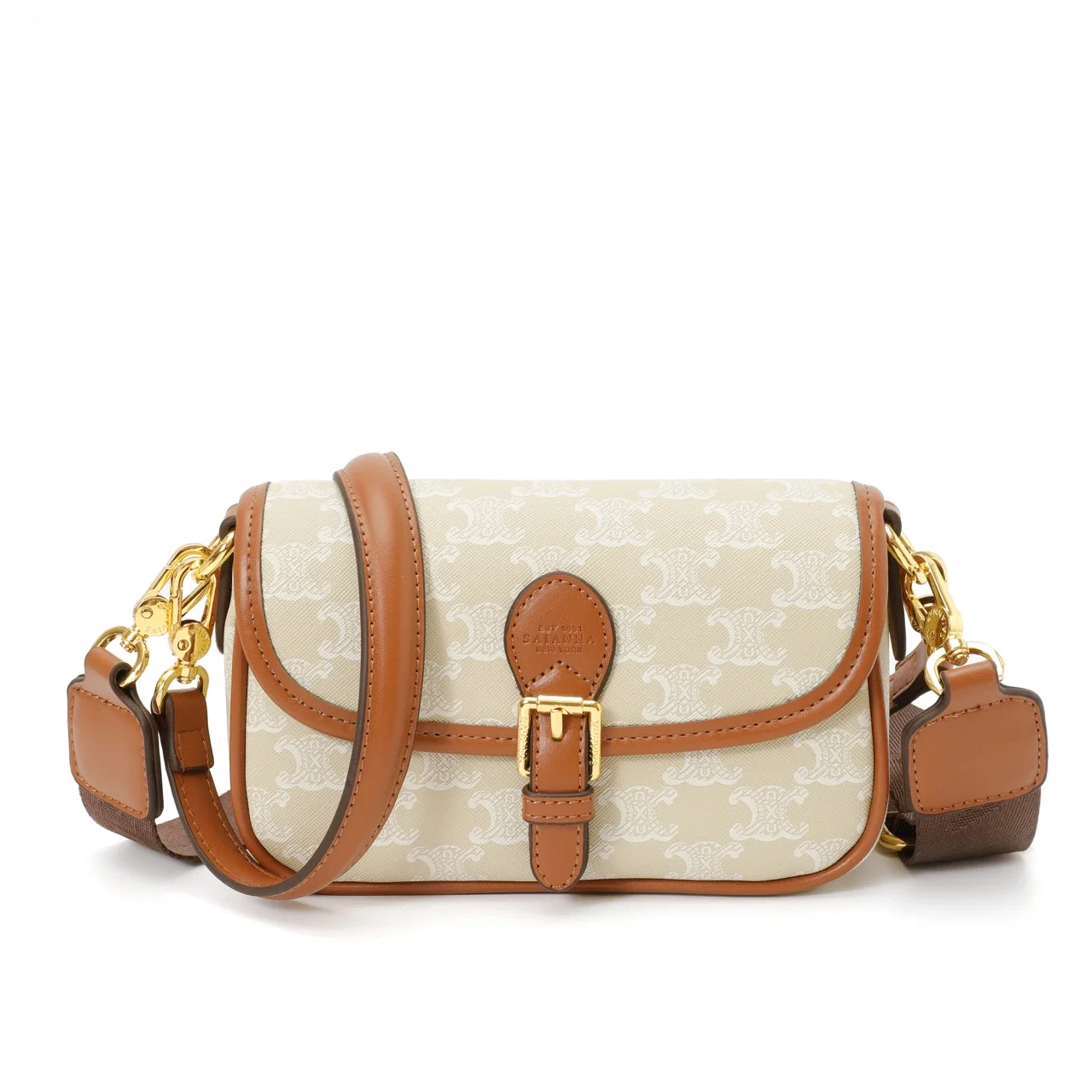 

Vintage Elegance Crossbody Bag - Best Parisian Leather Tote For Women With Trendy Shopper Capacity