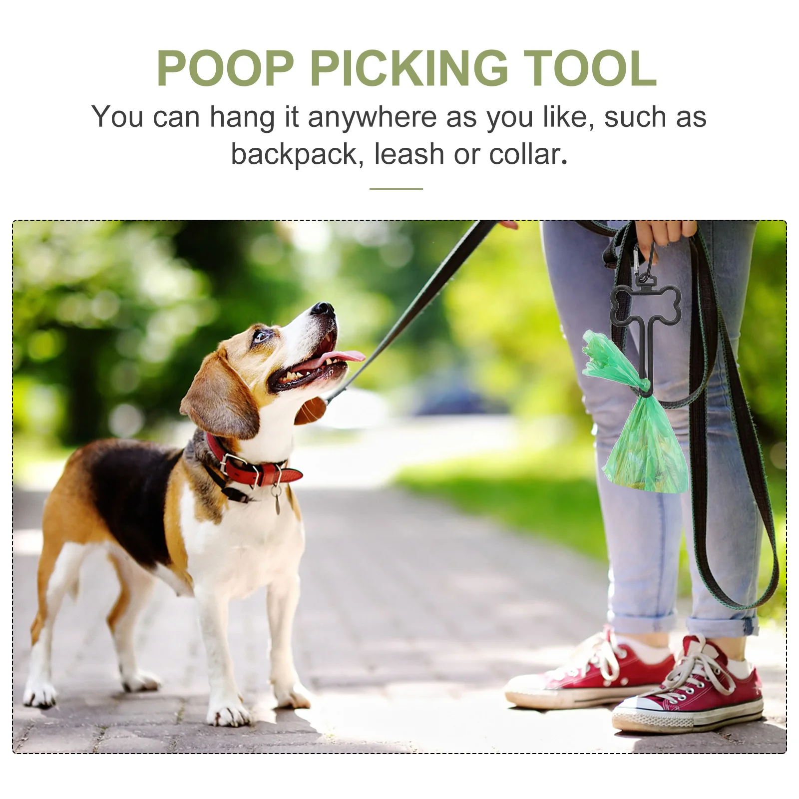 

1Set Pet Waste Bag Holder Lightweight Durable Sturdy Engineering Design Multiple Bags Can Be Hung Without Deformation