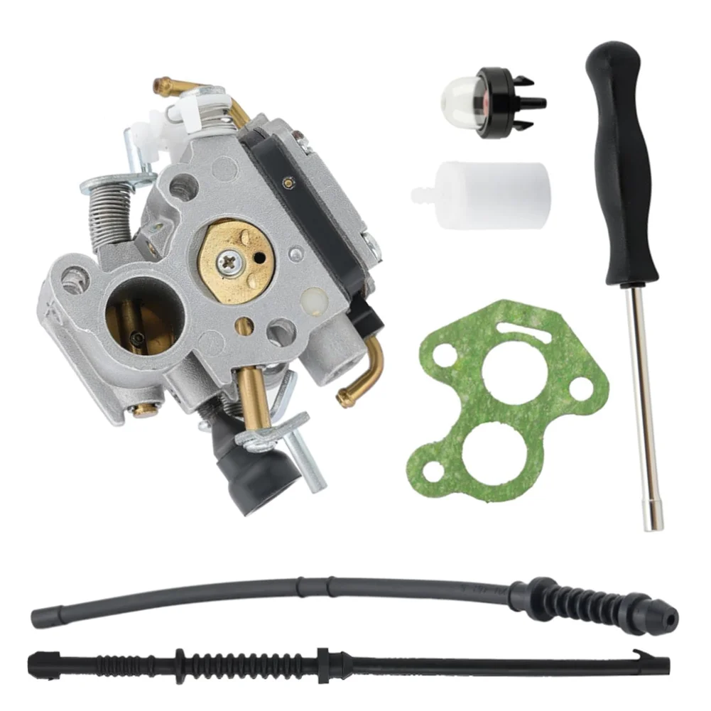 for chainsaw Maintenance 506450501 Carburetor White And Black Complete Installation Kit Compatible Parts for rugged Material