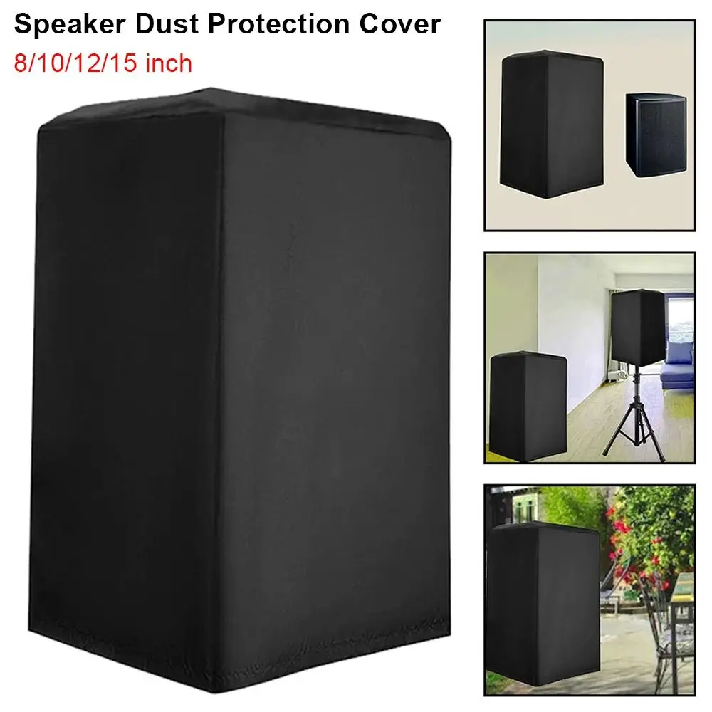 1Pcs Black Speaker Dust Protection Cover Polyester 210D Oxford Cloth UV-Protected Speaker Equipment Cloth Bag Waterproof