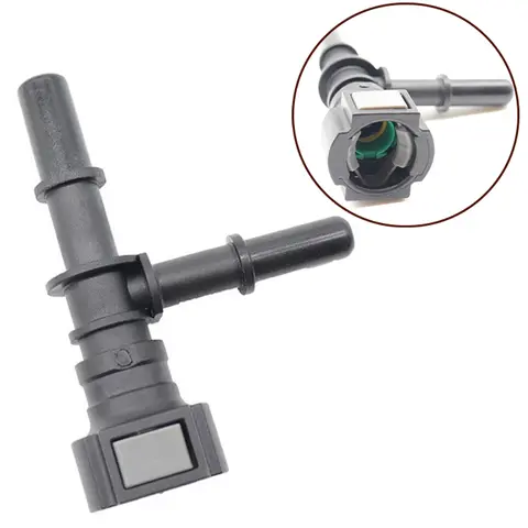 9.49 Car Fuel Line Bundy Tee Hose Coupler Quick Plug Connector Quick Release Tee Hose Fitting Nylon Car Accessories