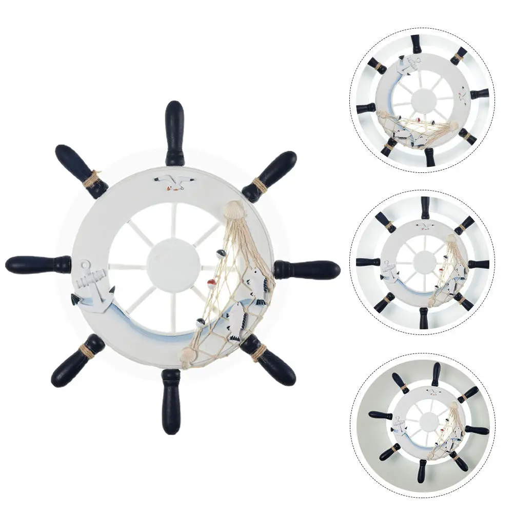 Nordic Style Rudder Wall Lamp – Creative Bedroom & Living Room Decorative Light, Warm Monochrome Design