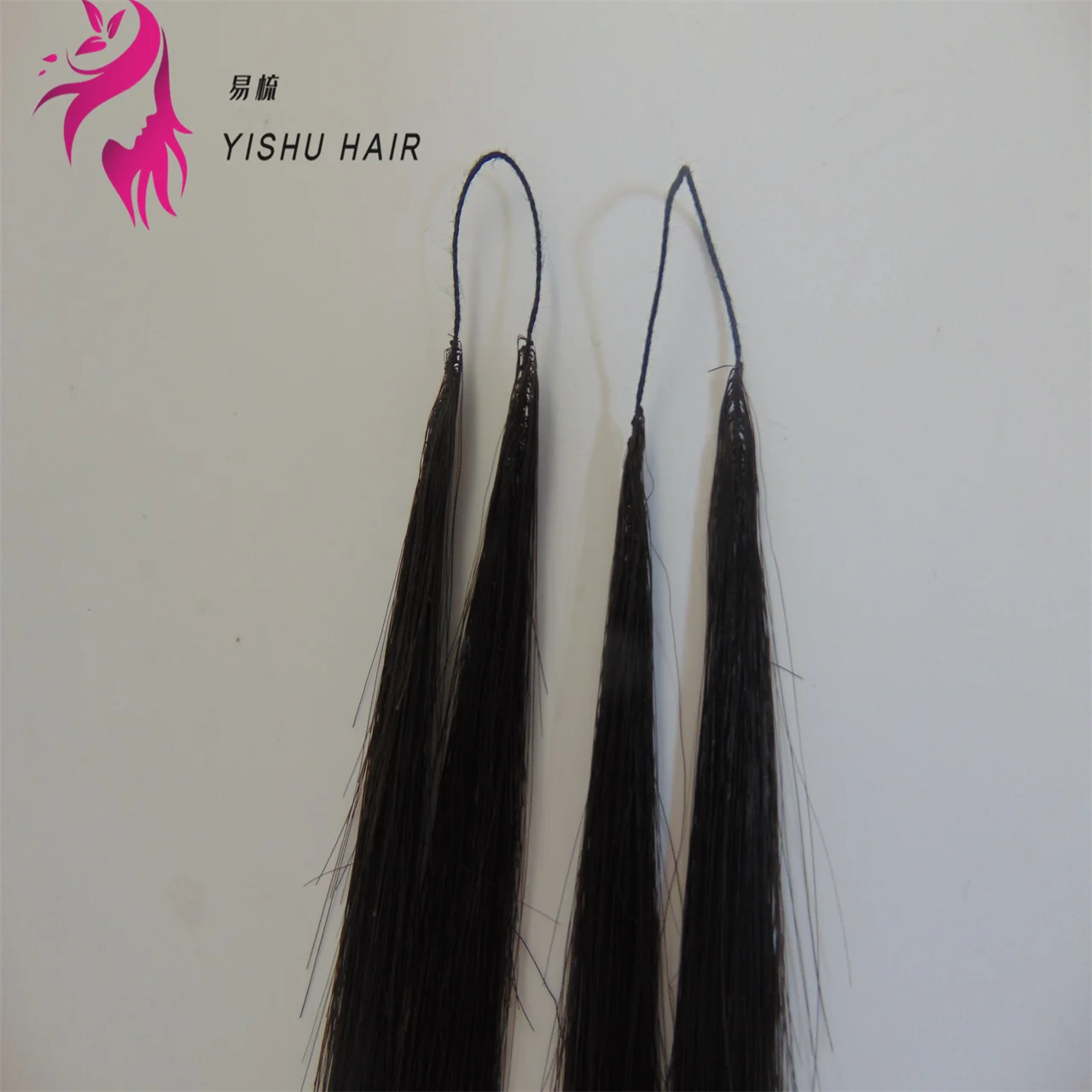 Korean Virgin C Type Hair Extensions Invisible Twin Feathers No Tip 50 Strands 100g Double Line Feather Stock Available