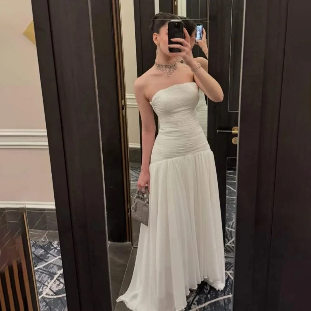 

Customized Exquisite Ruffles Evening Dress Charming Mermaid Ruffles Prom Dress Elegant Long Sleeve Party Gown فساتين سهرة فخ