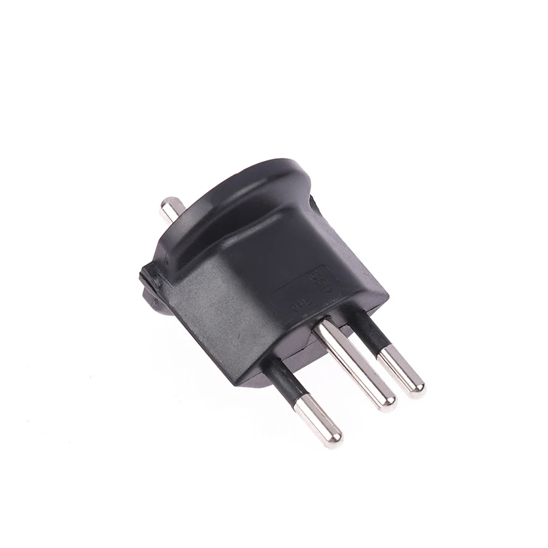 Adaptador de viaje de enchufe europeo y alemán a suizo, 10A, 250V, nuevo, 1 unidad