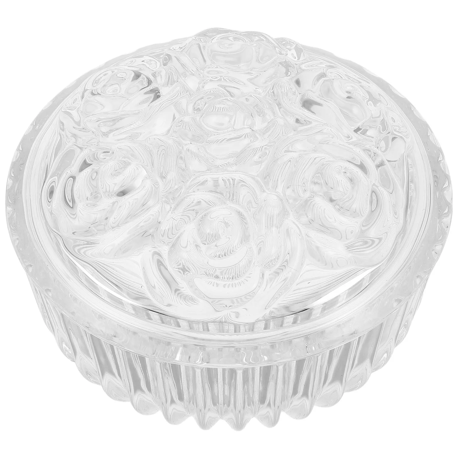 

Европейская стеклянная шкатулка для украшений 285 мл с крышкой, элегантный органайзер-витрина для колец, серег, памятных вещей и мелочей