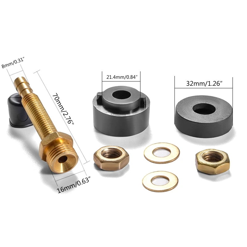ตัวเชื่อมต่ออาร์กอนอาร์คเครื่องเชื่อม M16x1.5 เครื่องตัดอาร์กอนอาร์คแก๊สไฟฟ้า Dropship
