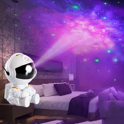 2022 Fernbedienung Atmosphäre Licht Roboter 360 ° rotierendes Nachtlicht stufenlos Dimmen Projektor Nacht lampe Netz rot Selfie Licht