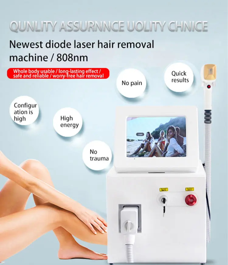 Factory Price Permanent Professional Diode Laser Hair Removal with 3 Wavelength Laser Diode Hair Removal German Laser Bar Clinic