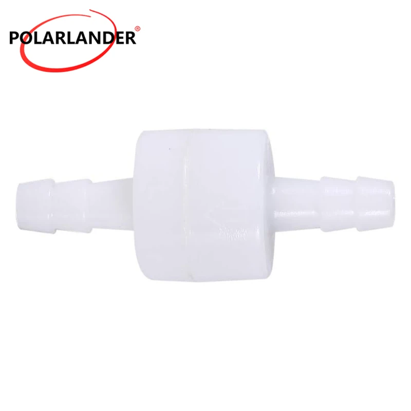 One-Way Plastic Check Valve 4mm - Anti-Return Valve for Fuel/Water/Liquid Air Medical-Grade Non-Toxic 51mm Length