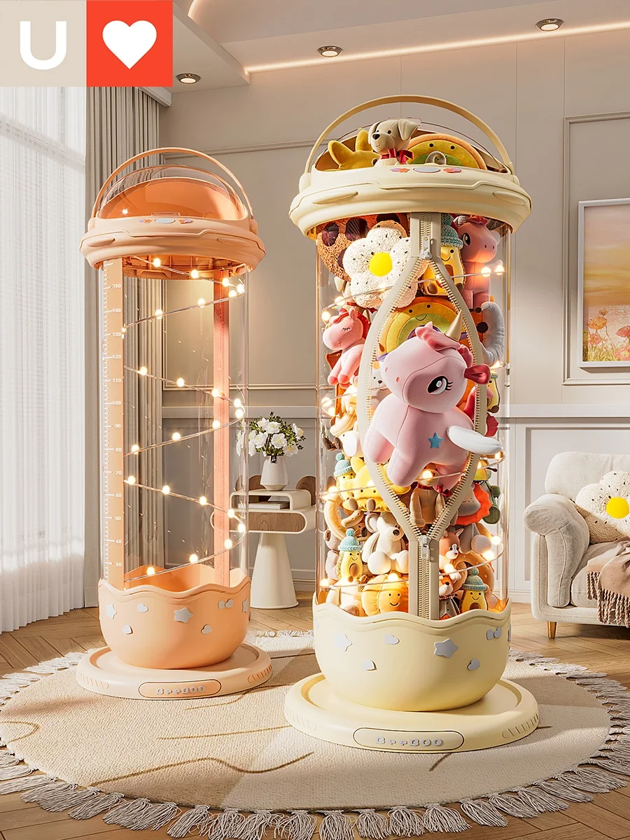 

Прозрачная корзина для хранения кукол и игрушек: высокая эстетика, креативное решение для организации дома