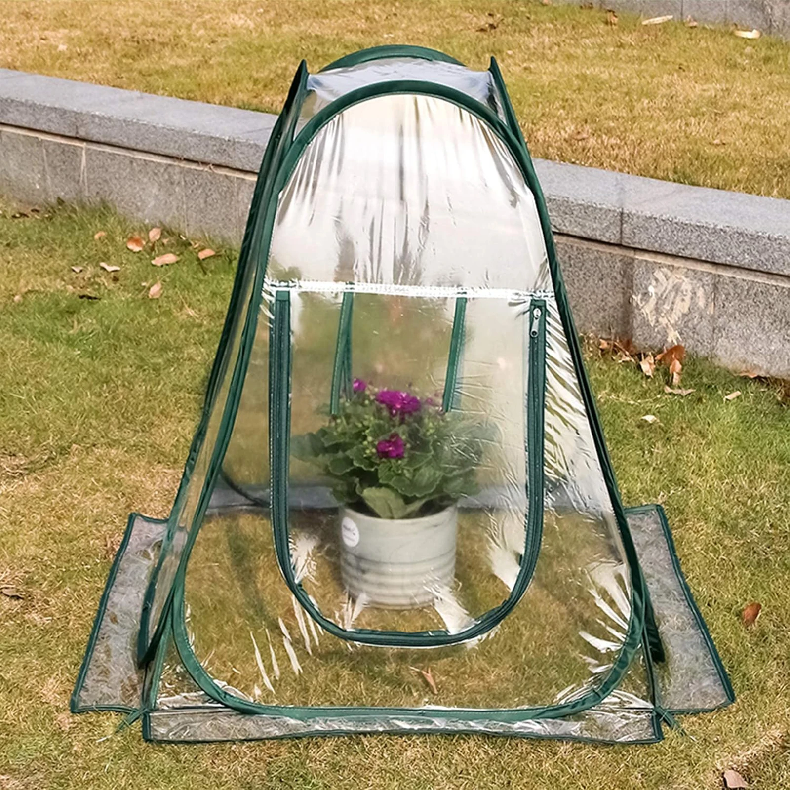 

Potted Plants Winter Thermal Cover Collapsible Space Saving Thermal Cover for Winter Plants Bag
