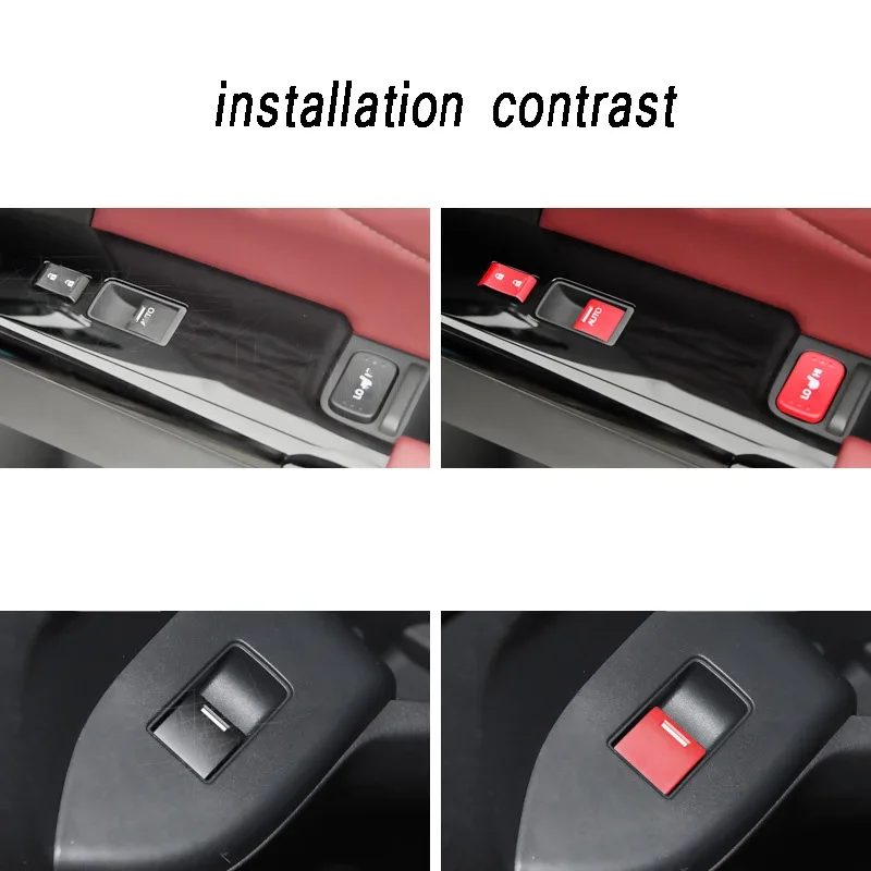 سيارة زر ملصق لهوندا أوديسي 2015-2022 والعتاد مجموعة التحكم نافذة رافع التبديل غطاء مقعد ضبط لوحة اكسسوارات السيارات #4