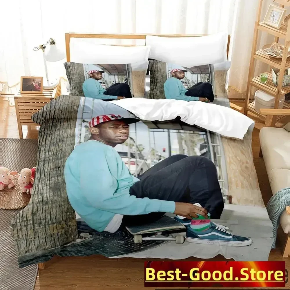 

3D Print Tyler The Creator Rapper Bedding Set Boys Girls Twin Queen King Size Duvet Cover Pillowcase Bed boys Adult