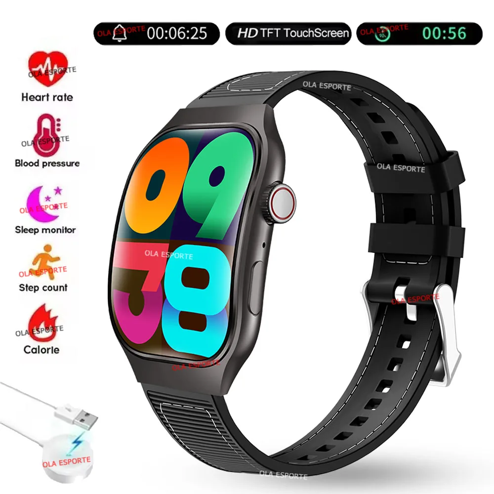Nuevo reloj inteligente con pantalla curva 3D, oxígeno en sangre, Bluetooth, conversación dinámica, lsland, modo multideportivo, GPS, reloj inteligente para exteriores para hombres y mujeres