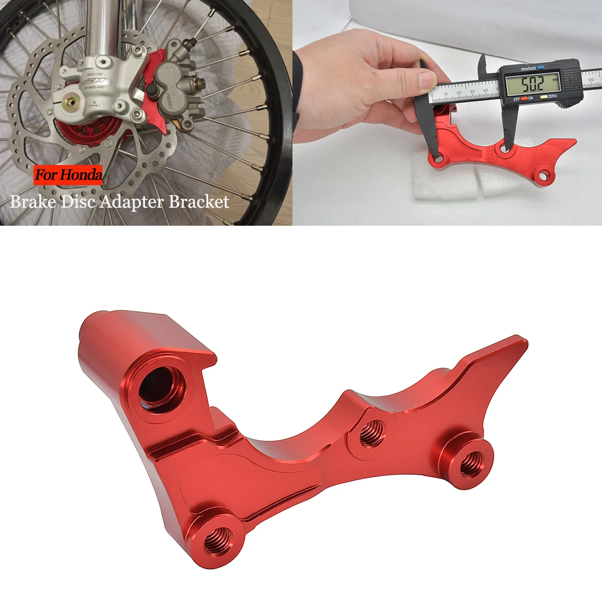 

Motocross 270MM Brake Caliper Adapter Bracket For HONDA CRF250R CRF450R CR125 CRF250X CRF250X CRF450X CR CRF 125R 250X 450R 450X