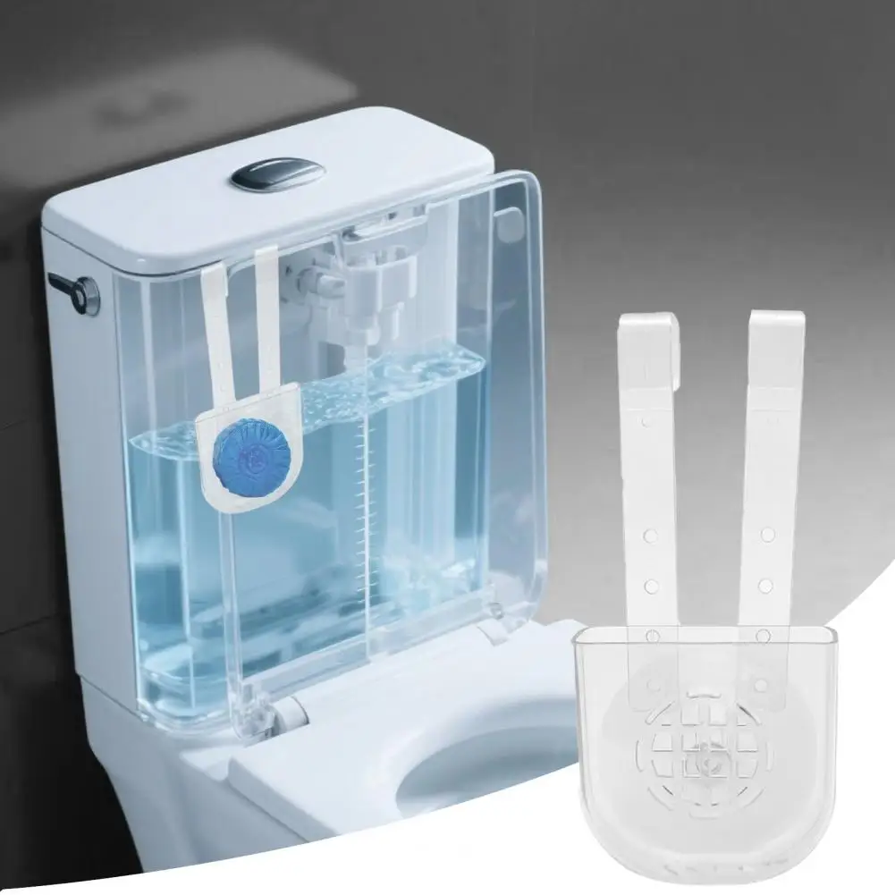 

Cleaning Tablet Holder with Adjustable Double Hooks Ventilated Design Easy No-Drill Installation Plastic Deodorizer Hanger