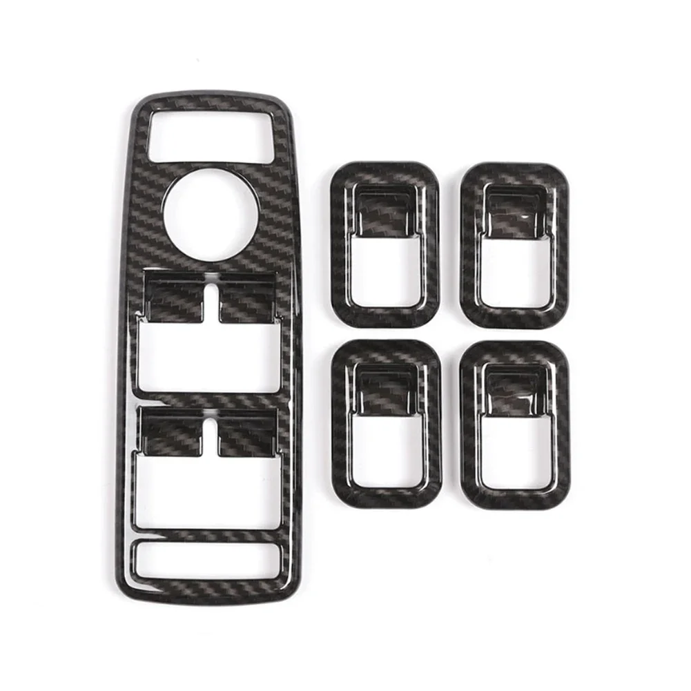 Carbon Fiber Style Car Window Lift Button Frame Sticker For Mercedes Benz A B C E GLE GLA CLA GLK Class W176 W204 W212 W166 W218