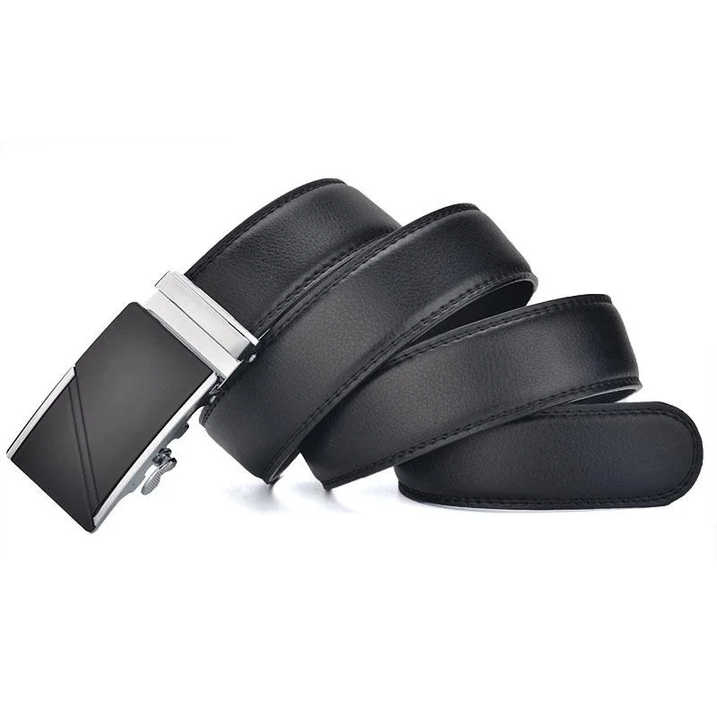 Plus Size lederen riem met automatische gesp voor heren 80-150 cm (1 stuk)