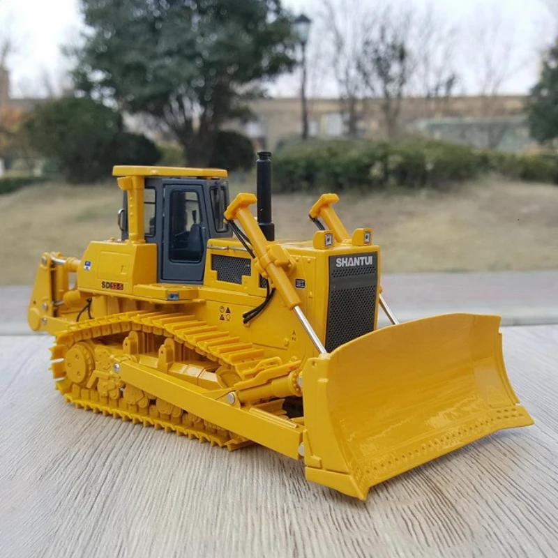 Diecast 1:43 Model Car Santui Bulldozer Alloy Car Model Loader Forklift Collection Toys for Boys Gift Original Box