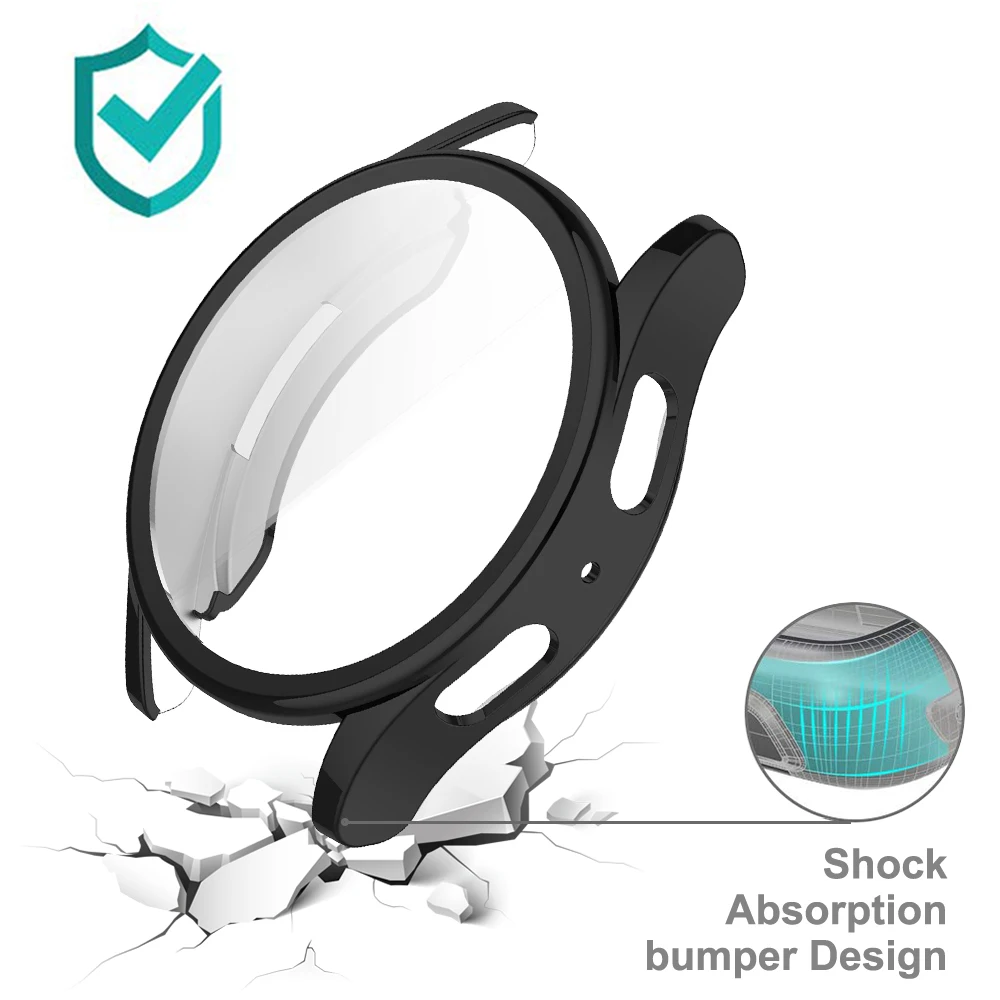 Funda de silicona TPU para Samsung Galaxy Watch 7, 40mm, 44mm, Protector de pantalla de cubierta completa, parachoques para Galaxy Watch 7 44 40mm