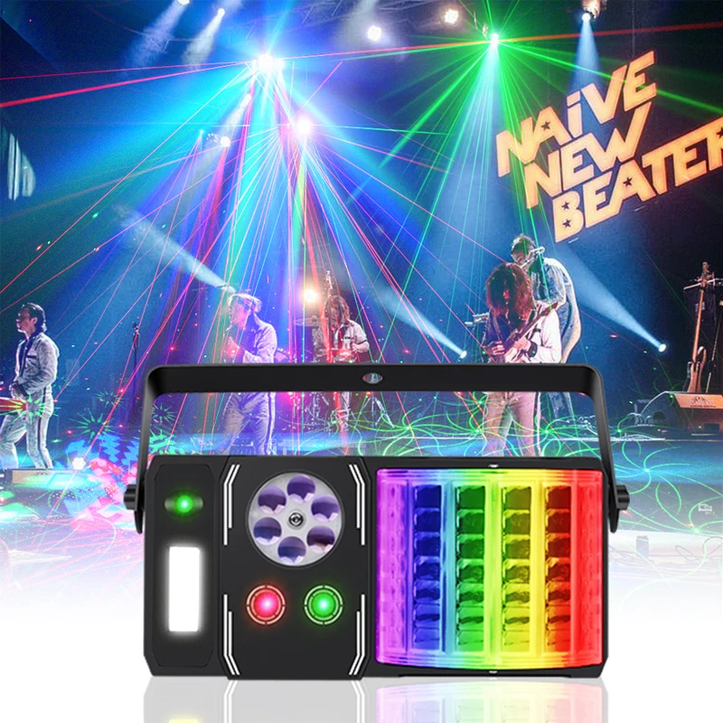 

LED Effect Strobe Stage Lights 5IN1 Starry Sky Night Light With Remote Control Green Red Lights for Stage DJ Disco Party Bar