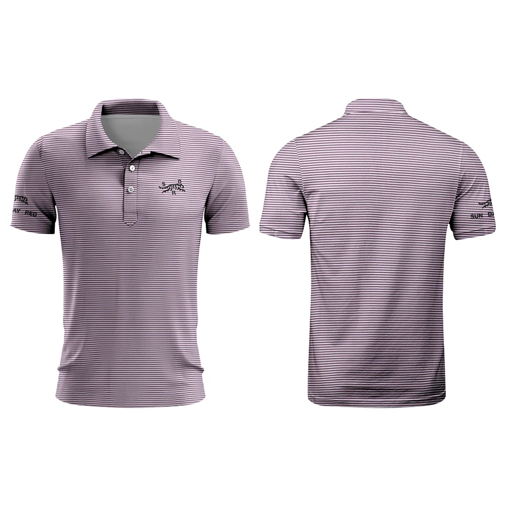 Polo de Golf pour homme Bulldog impression-Citrus Smash Performance Jersey-Dragonfl été respirant polo de golf pour homme