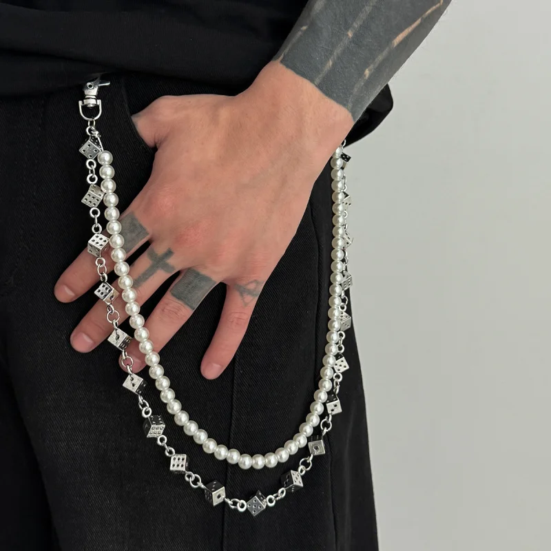 Мужская цепочка для брюк, модная уличная цепочка для джинсов в стиле хип-хоп, подвеска-сумка для молодых мужчин и женщин