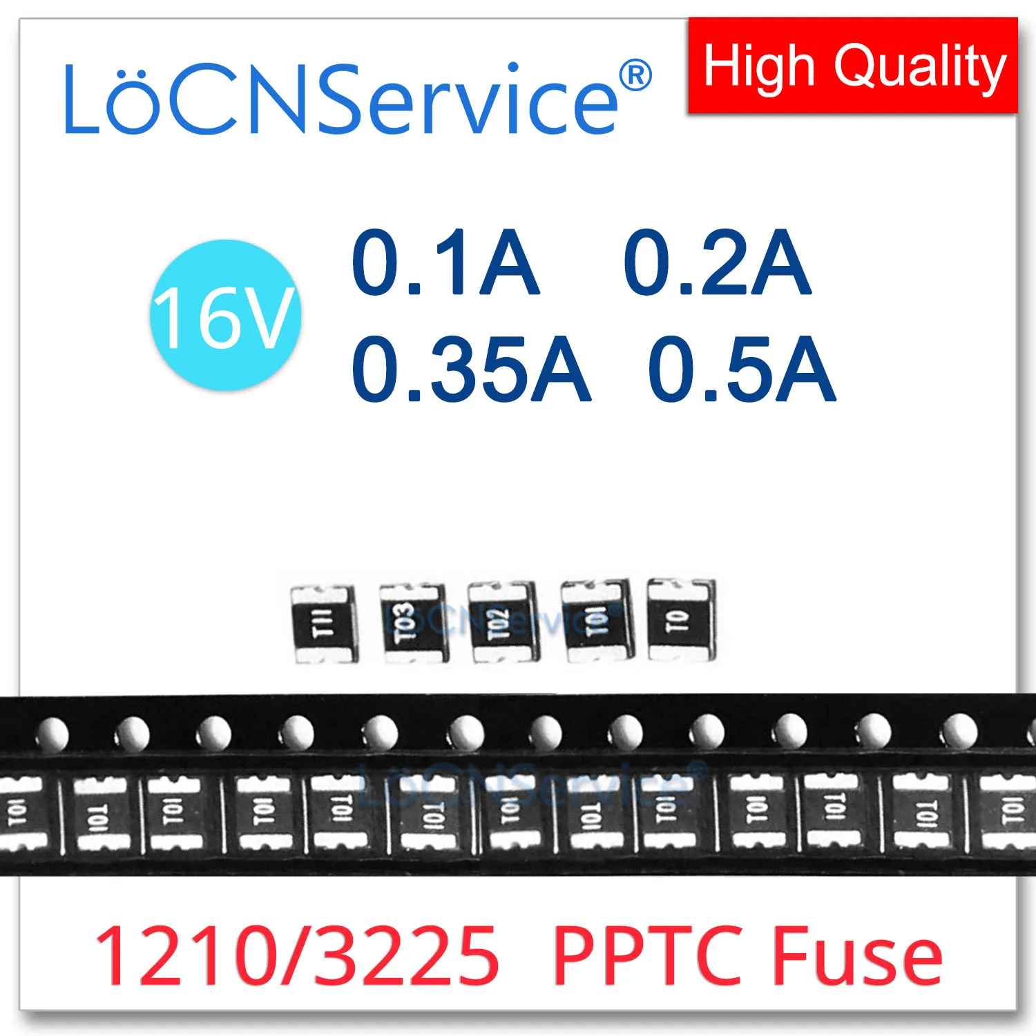 1000PCS 1210 SMD Fuse 16V 0.1A 0.2A 0.35A 0.5A 100mA 200mA 350mA 500mA PPTC PolySwitch Self-Recovery Resettable Fuse