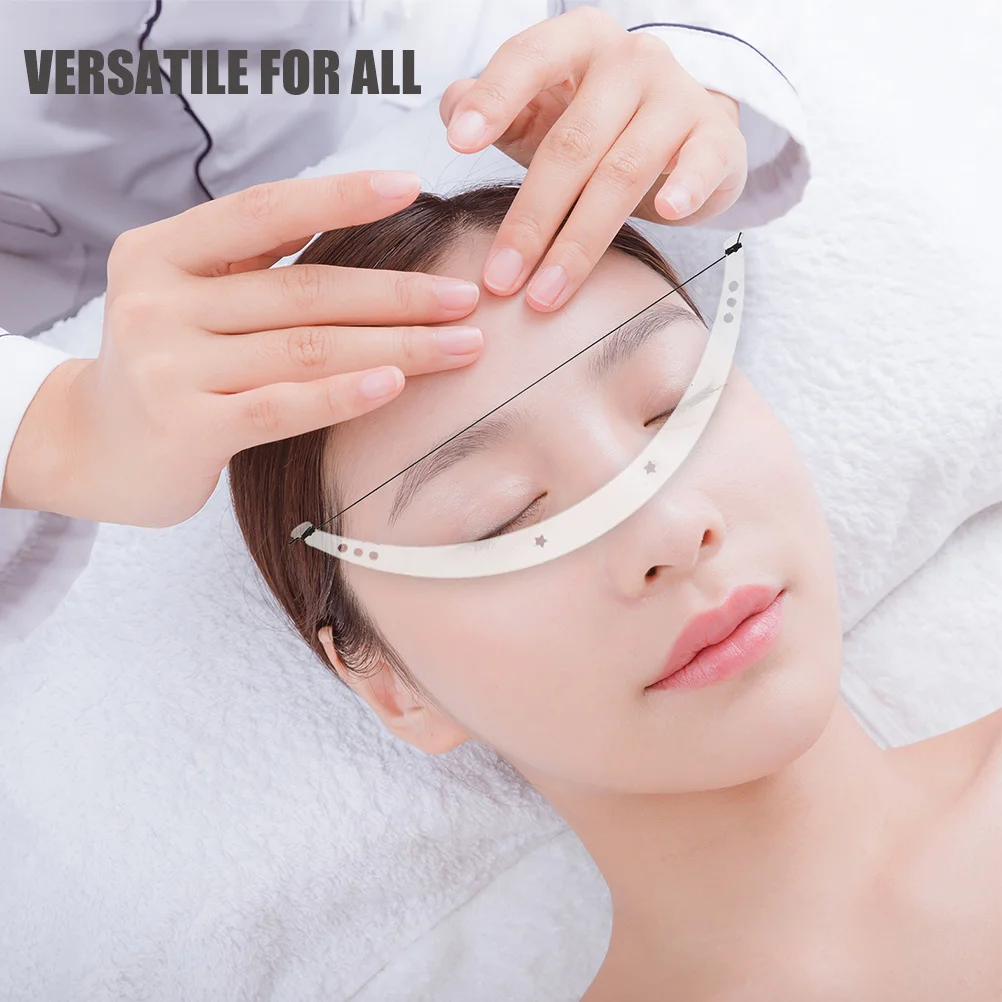 Règle de pochoir à sourcils, outil de cartographie en forme de lune pour Microblading et tatouage, modèle de mise en forme des sourcils réutilisable, 2 ensembles