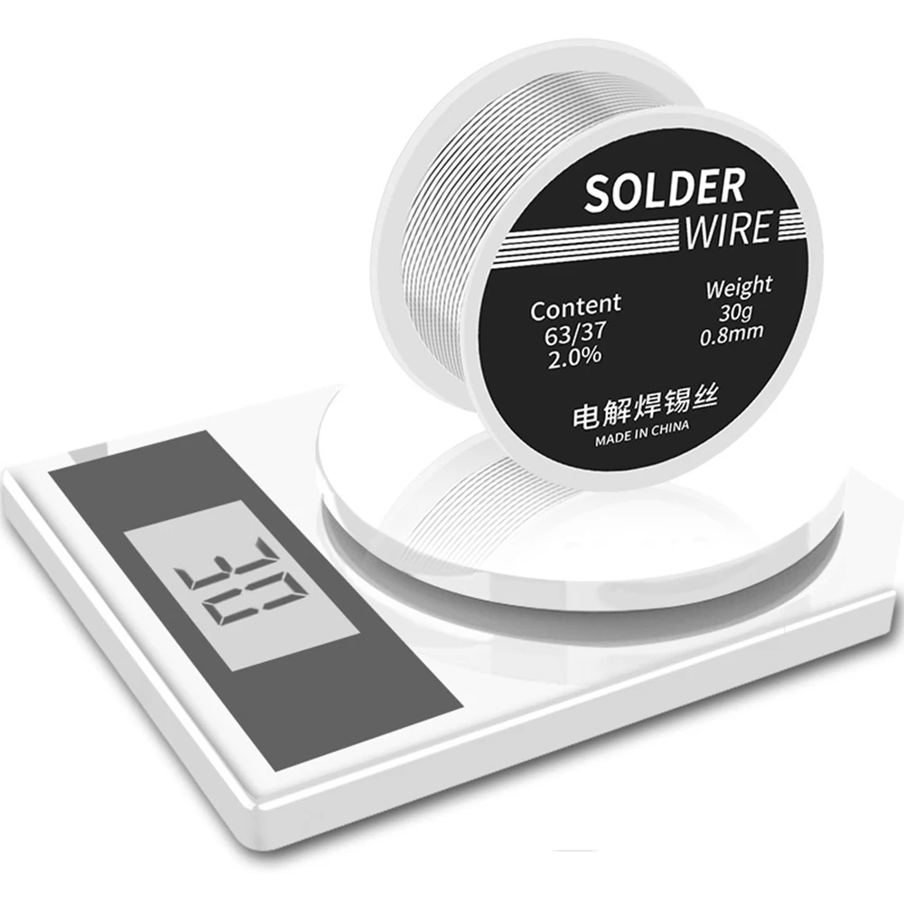 Filo per saldatura da 0.8mm filo per saldatura ad alta purezza a bassa fusione rotolo di filo per saldatura a punti stagno senza pulizia per saldatura elettrica Weldin fai da te