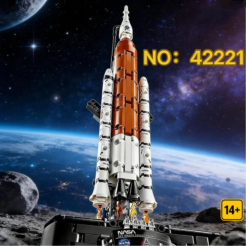 2026 NEW Space Launch System Rocket Bricks, 632PCS STEM Building Toy for Adults Birthday Party Gifts Compatible With Legoed