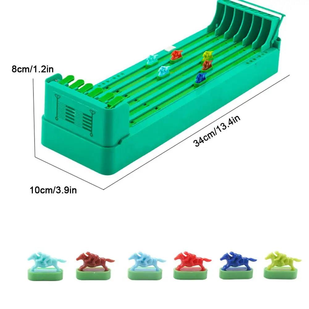 Horse Race Board Game Electronic Desktop Game Battery Powered Horse Racing Machine Set Interactive Family Party Toy