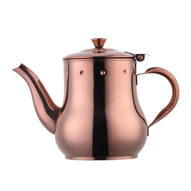 F19B Stainless Steel Teapots with Filter Kitchen Oil Filter Pot Liquid Container Coffee Holder Tea Kettle Kitchen Accessories
