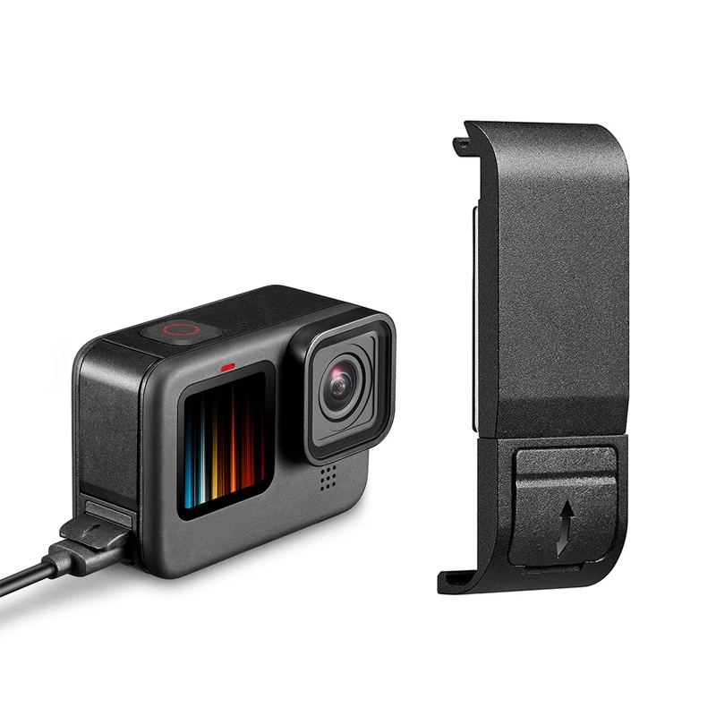 For GoPro Hero 13 12 11 10 9 Accessories Flip Replacement Battery Side Cover Removable Battery Door Lid Charging Case Port