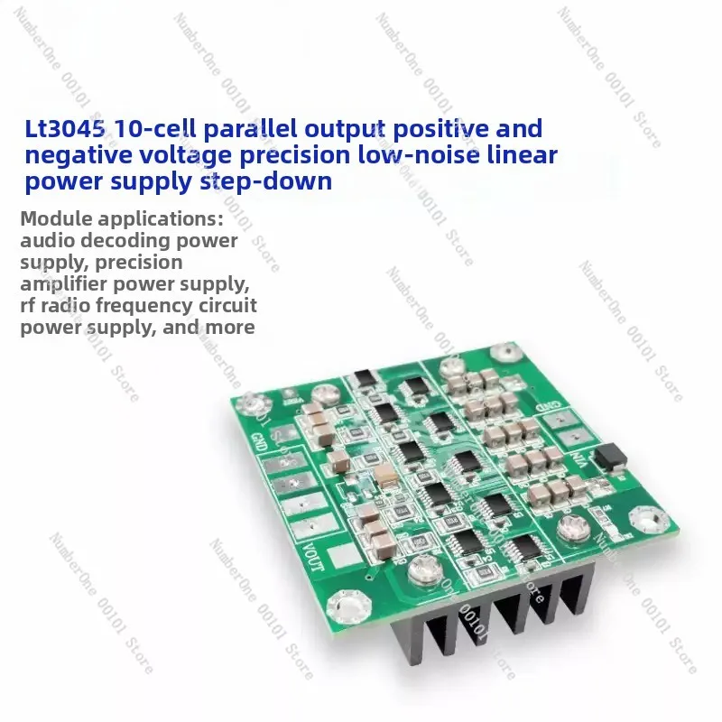 Design of 10 Parallel Low-noise Linear 4-layer PCB for LT3045 Module Positive Voltage Power Supply