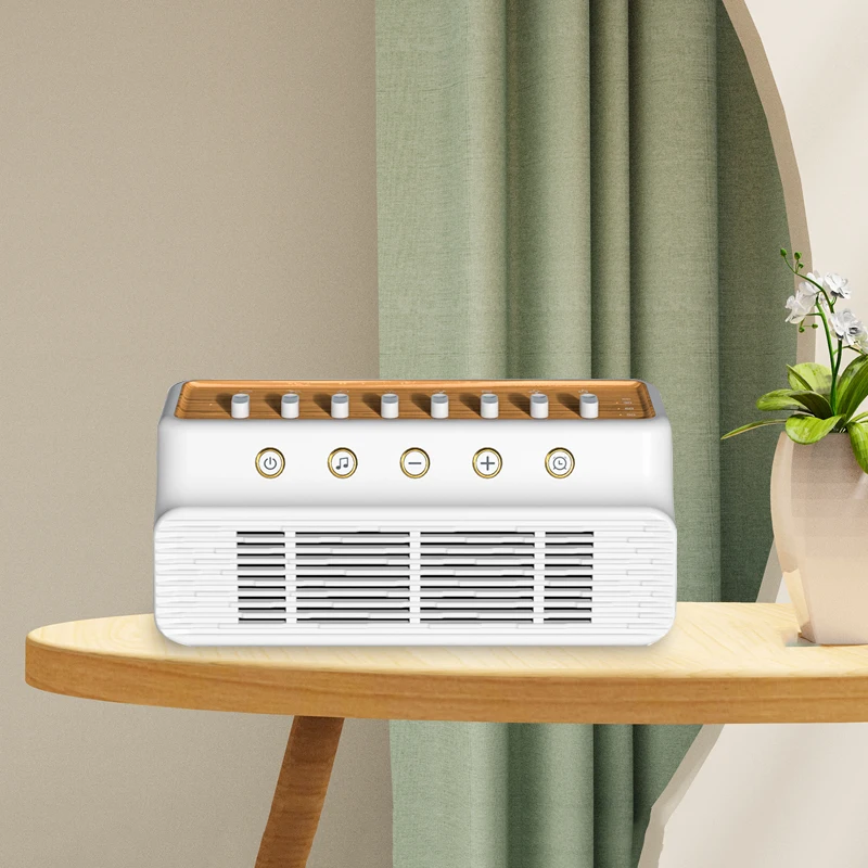 2024 최신 파란색 치아 스피커 5.0 3 가지 색상 사용 가능 진정 소리 수면 보조 타이밍 기능이있는 백색 소음 기계