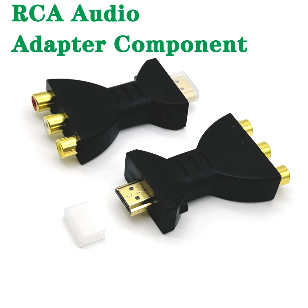 

HDMI TO AV Gold-plated HDMI-compatible Male To 3 RGB RCA Video Audio Adapter AV Component Converter Connector For HDTV DVD