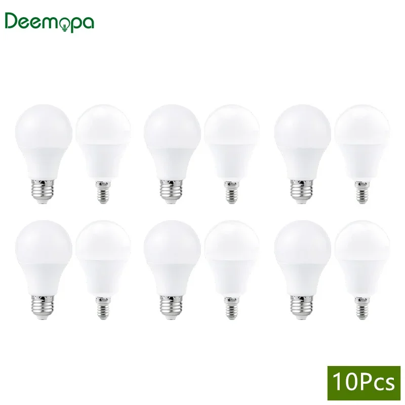 

10Pcs LED Light Bulb E27 E14 220V bombilla Led Lamp 3W 6W 9W 12W 15W 18W 20W 24W Indoor Lighting Cold Warm White Home Decoration