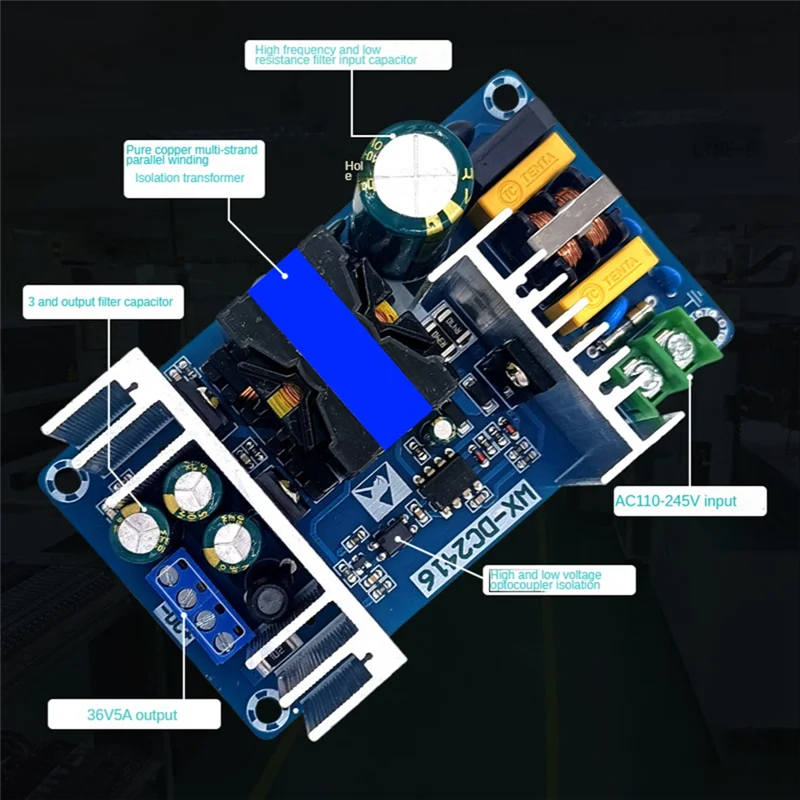 36V 5A Power Module 180W Industrial Switching Power Supply Module Bare Board AC-DC