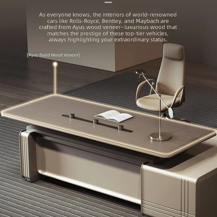 Electric Height Adjustable Desk for Office, Modern Minimalist Design, Engineered Wood Construction, CEO Desk,Manager Workstation