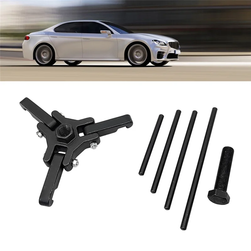

Well-Harmonic Balancer Flywheel Crankshaft Pulley Puller Tool 3 Jaw Compact Heavy Duty Easy To Use For Cars 3/8In Drives