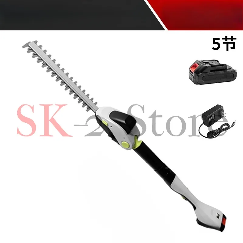 Cordless Long Reach Hedge Trimmer, 1 Battery & 1 Charger, Lithium Garden Tool for Shrub & Fence Pruning