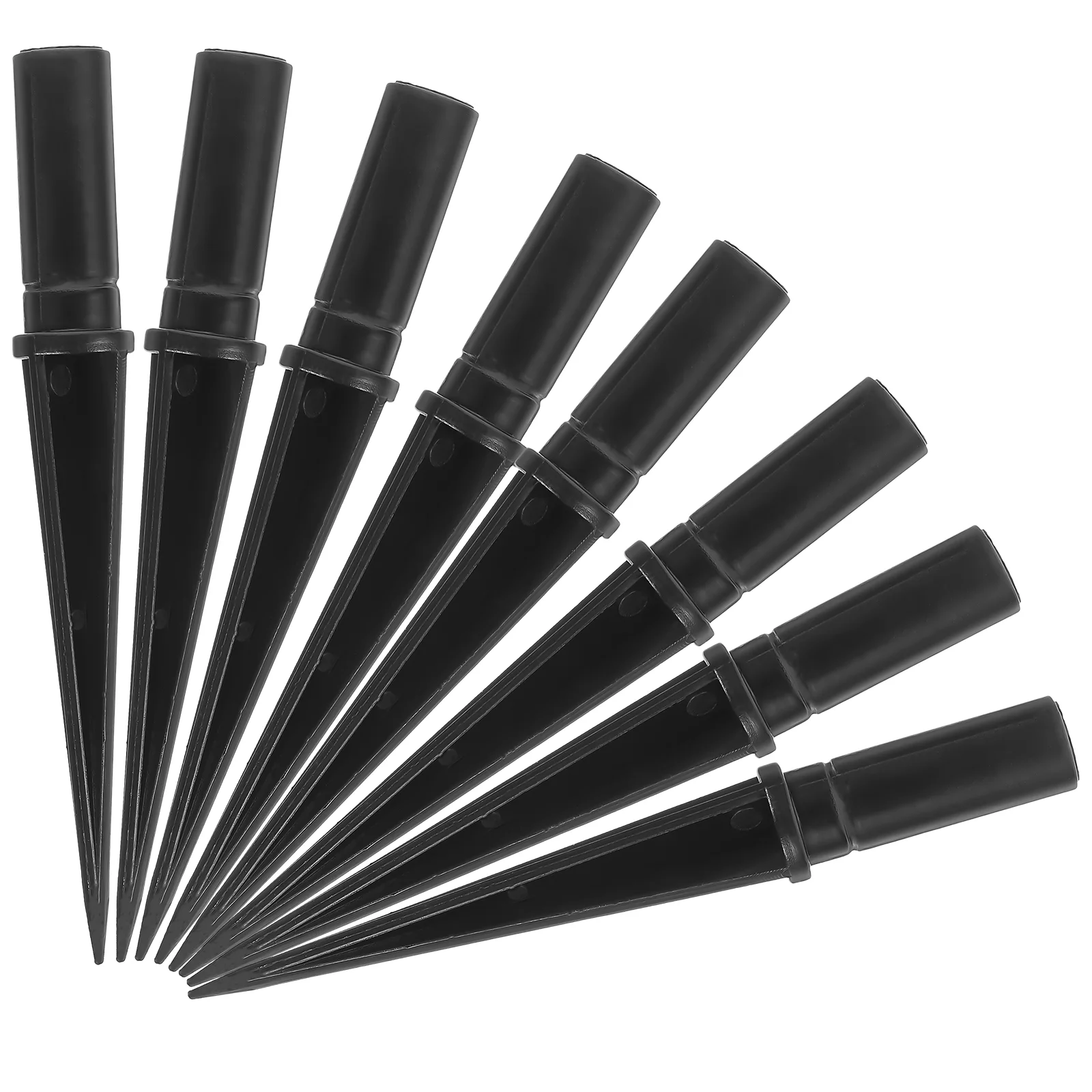 

10 Pcs Land Garden Light Accessories Solar Stakes Lawn Ground Nail Outdoor Plastic Replacement Spike