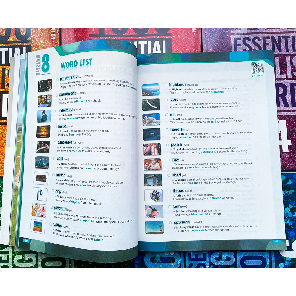 2022 New Textbooks 4000 Essential English Words Book Level 1-6  SAT Core Words English Vocabulary Books For Kids