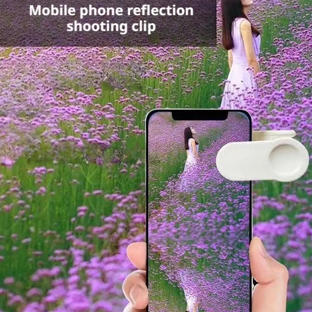 Smartphone Camera Mirror Reflection Clip Phone Selfie Reflector Tool Universal Adjustable Reflection Clip Kit for IPhone Android